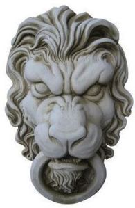 Cement Lion Head