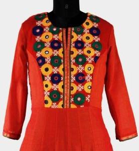 Kutch Work Cotton Kurtis