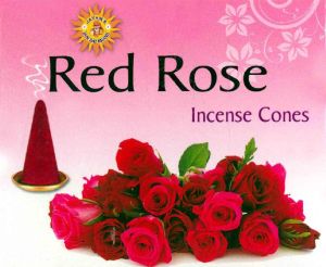 RED ROSE INCENSE CONES