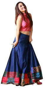 L-12 Udan Blue Lehenga