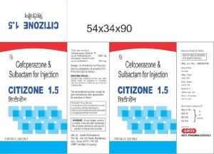 INJ CITIZONE 1.5GM(cefoparazone1gm+salbactum500mg)