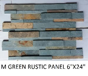 6X24 M Green Rustic Wall Cladding Panel