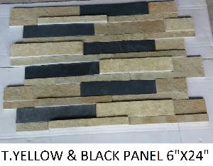 6X24 T Yellow & Black Wall Cladding Panel