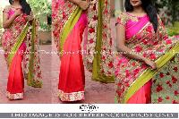 Beautiful Pink desinger Saree