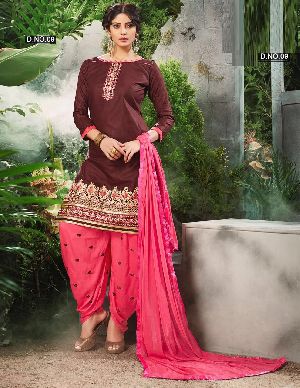 Cotton Patiyala Salwar Kameez