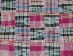 Indigo Check Fabric