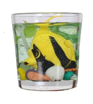 Mini Aquarium Gel Wax Candle