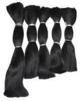 non remy double drawn bulk hair