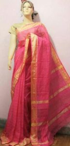 A029 Pink Cream Sarees