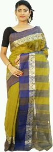 B004 Mehandi Green Blue Sarees