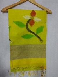 B005 Yellow Cotton Sarees