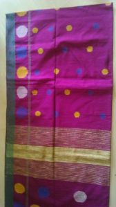 B006 Pink Cotton Sarees