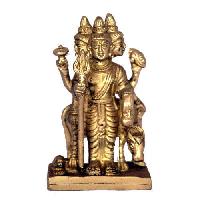Brass Dattatreya Statue