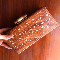 Handcrafted Ladies Wooden Clutches