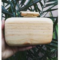 Wooden LAdies Purse