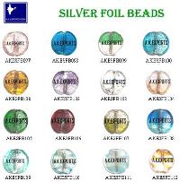 Silver Foil Beads