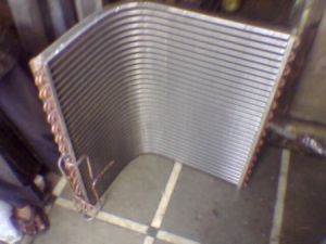 C shaped Evaporator coil