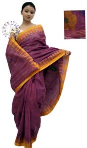 Purple Cotton Saree