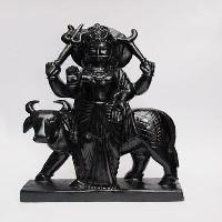 Black Marble Shani Dev Statue