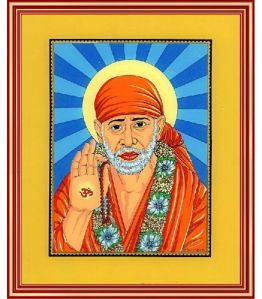 Shirdi Saibaba Framed Art Prints Glass