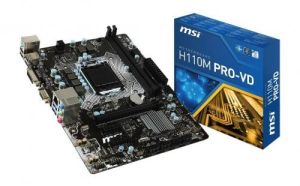 MSI H110M PRO-VD LGA 1151 INTEL H110 USB 3.1 MICRO ATX INTEL MOTHERBOARD