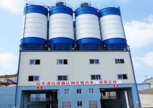 POWDER SILO TOP MOUNTED COMMERCIAL CONCRETE MIXING STATION