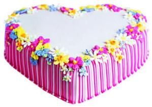 Pretty Heart Cake