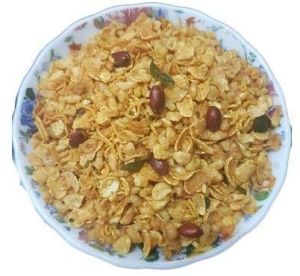 Roasted Salted Corn Flakes Chivda