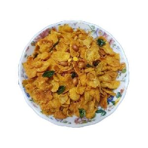 Roasted Spicy Corn Flakes Chivda