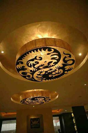 Gold Leafing Ceiling