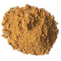 yellow ochre powder