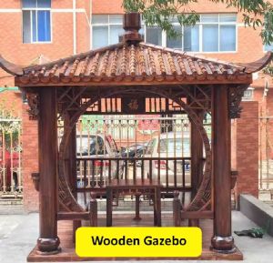 wooden gazebo