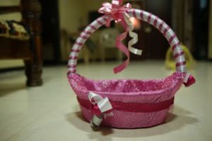 Pink Handmade Gift Basket