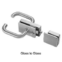 Square Bathroom Glass Door Lock