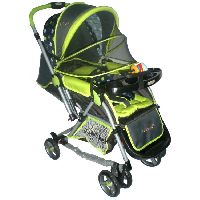 Polly's Pet Baby Rocking Stroller with Mosquito Net (Green)