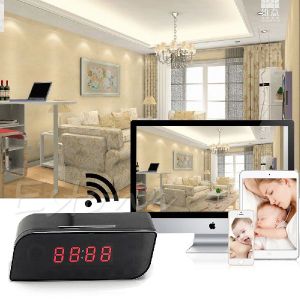 Spy Wifi Table Clock Camera