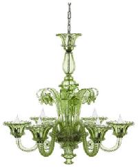 Green Glass Chandeliers