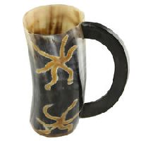 Buffalo Horn Viking Drinking Cup