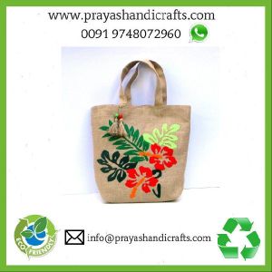 jute embroidery bags