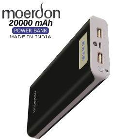 MOERDON 20000mAh Power Bank Black (Make In India)