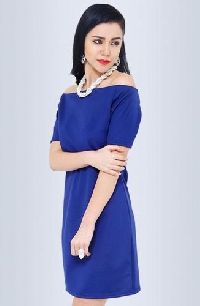 Irving Solid Boat Neck Dress