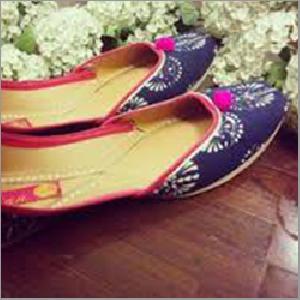 Ladies Dark Blue Punjabi Jutti