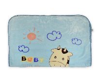 Very Soft Baby Blanket (Giraffe Print) - Sky Blue