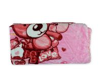 Very Soft Baby Blanket (Pooh Print) - Pink