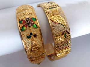 Metal Meena Bangles