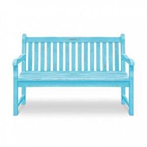 Wooden Bench: Antique Blue