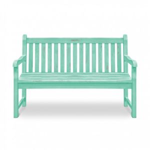 Wooden Bench: Antique Turquoise