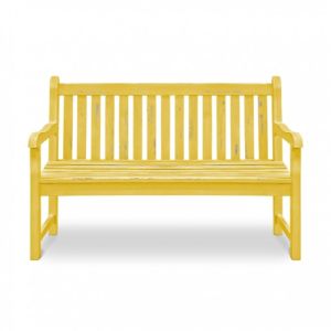 Wooden Bench: Antique Yellow