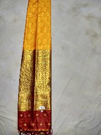 Golden Yellow Handloom Banarasi Silk Saree