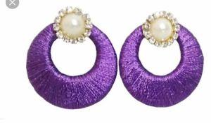 Silk Round Earring